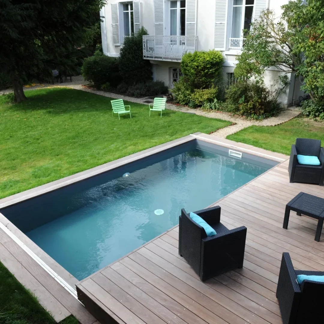 Раздвижная терраса для бассейна в Анапе